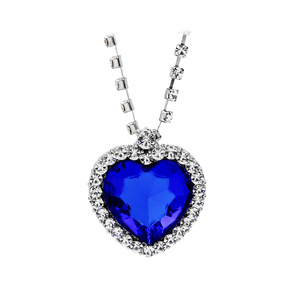 Titanic ocean heart necklace