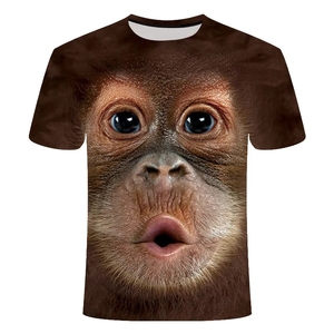 Monkey 3D digital printed short sleeves