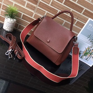 Small square bag in pure leather