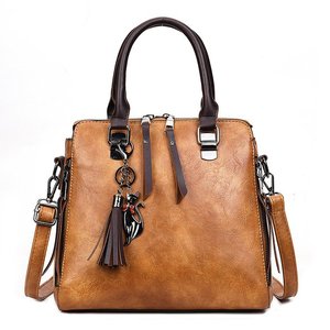 Noble goddess solid color one-shoulder bag