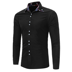 Men's casual button down shirt long sleeve