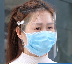 Anti-droplet transparent protective mask