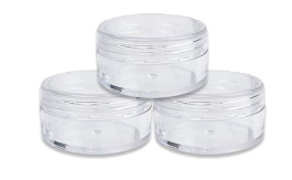 Cream Lip Balm Container Pots Cosmetic Packaging Jar, Plastic Small Jar Cosmetic Box