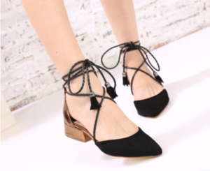 Strappy heel sandals